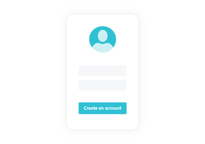 Create an account form screenshot