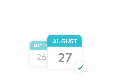 August 26 August 27 Check Calendar