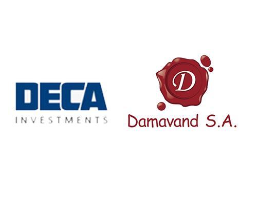 Deca investments and Damavand S.A. logos